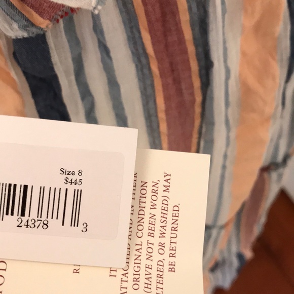 Ulla Johnson Seersucker Ruffle Maxi Dress - Picture 4 of 7